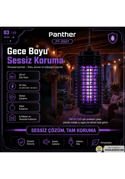 Panther Pt-z607 Profesyonel Uv Led Sinek Kovucu