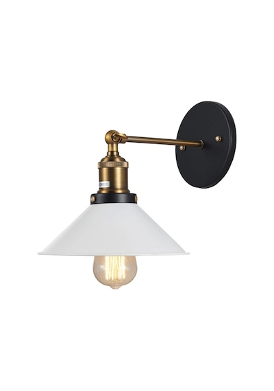 Riolight Retro Mafsallı Hareketli Başlık Metal Aplik Şapka Çapı: (545523412) Siyah