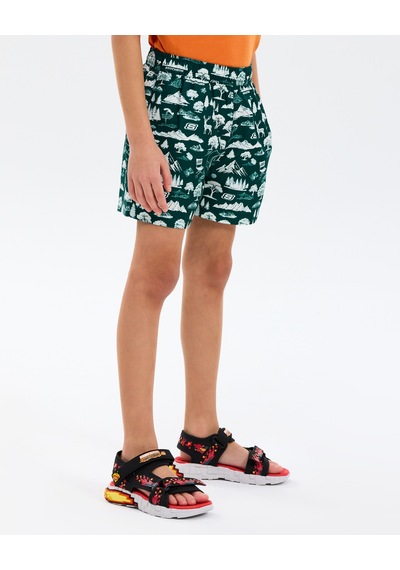 Skechers B 5 Inch Swimshort Büyük Erkek Çocuk Haki Deniz Şortu Sk2610071-4222 Haki