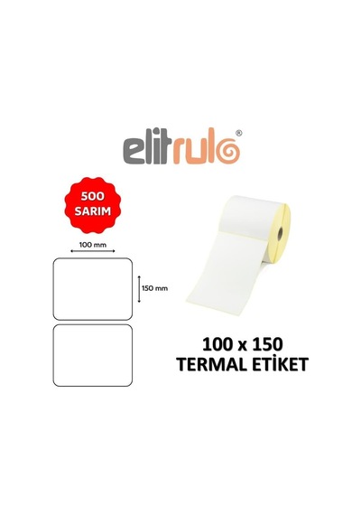 Elitrulo Barkod Etiketi 100x150 Termal - 500 Adet Diğer