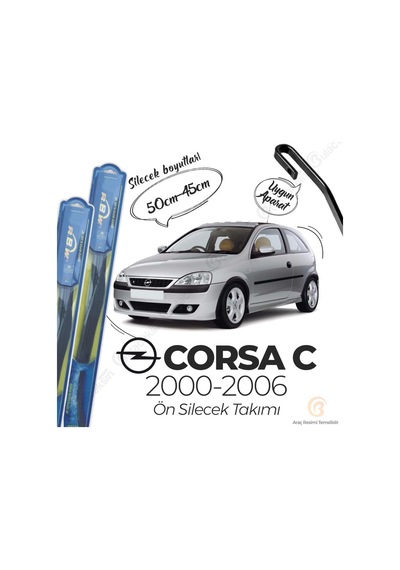 Opel Corsa C Ön Silecek Takımı (2000-2006) RBW Hibrit