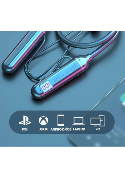 Turco 600 Saat Boyundan Askılı Bluetooth Kulaklık Konforlu & Çift Mikrofonlu Beyaz