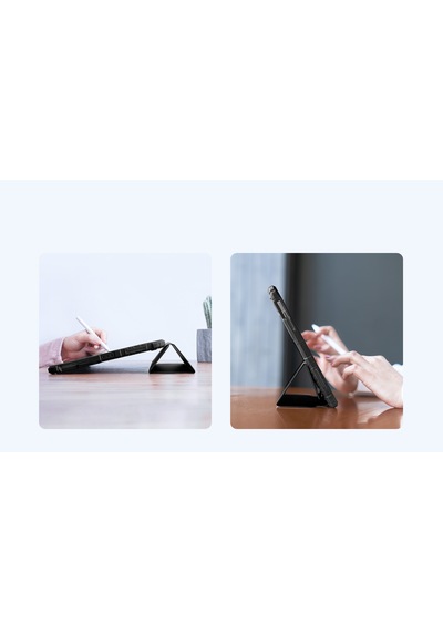 Nillkin Apple Uyumlu iPad Air 13 2024 Standlı Bumper Smart Cover Tablet Kılıf Lacivert Kapaklı Kılıf Nillkin Apple Uyumlu iPad Air 13 2024 Standlı Bumper Smart Cover Tablet Kılıf Lacivert Kapaklı Kılıf
