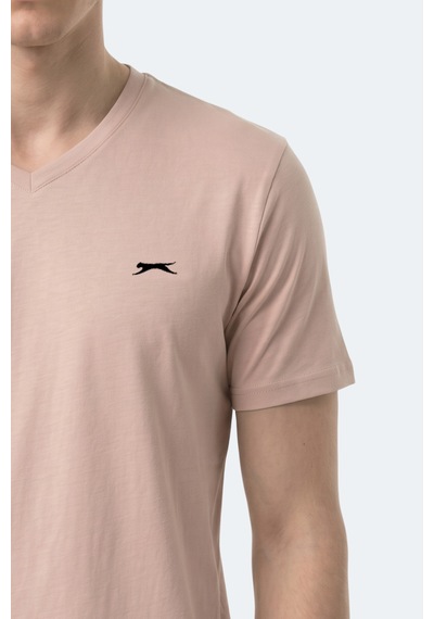 Slazenger Rıvaldo T Erkek Taş Gri Tişört