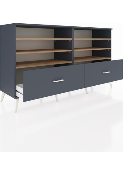 Hyperion Konsol 6 Raflı 2 Çekmeceli 176x44x99 Antrasit-çam/antra Antrasit-çam/antrasit Hyperion Konsol 6 Raflı 2 Çekmeceli 176x44x99 Antrasit-çam/antra Antrasit-çam/antrasit
