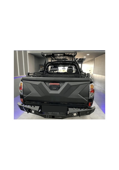 Mitsubishi L200 2010-2014 Bagaj Kapağı Kaplama Mat Siyah Tailgate Kaplama Arka Kapak Koruma