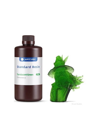 Anycubic Standart Uv Reçine 1kg Şeffaf Yeşil