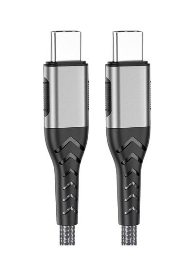 2 Metre Ultra Hızlı Pd Type-c Şarj Kablosu Gri Diğer