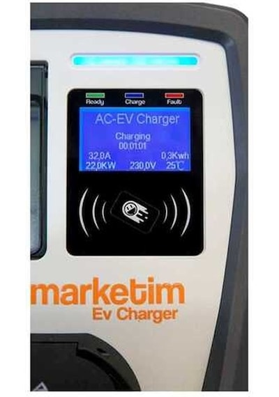 Emev-22-3f32-pt2 22kw 3 Faz Tip Elektrikli Araç Şarj İstasyonu