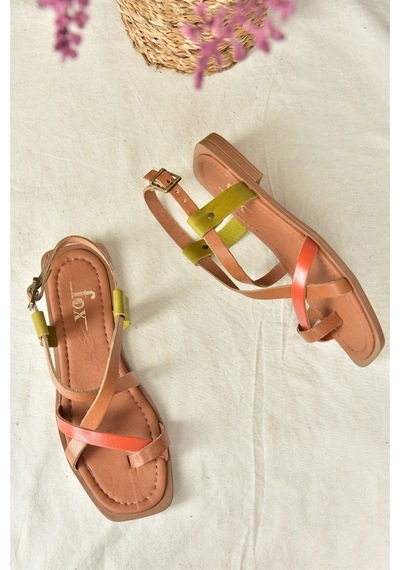 Fox Shoes Multi Hakiki Deri Parmak Arası Kadın Sandalet M29184120