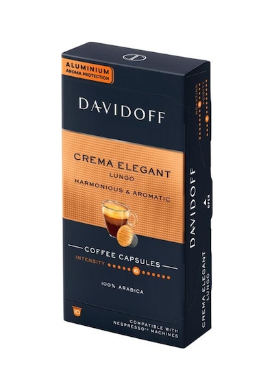 Davidoff Crema Elegant Lungo 10'lu Kapsül Kahve Nespresso Uyumlu