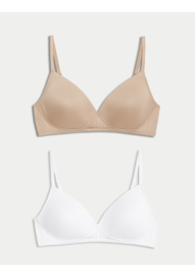 Marks & Spencer 2'li Balensiz İlk Sütyen Seti T33009721 Çok Renkli