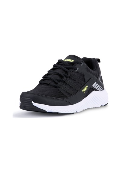 Jump 24865 Siyah Neon Yeşil Erkek Spor Ayakkabı Yürüyüş & Koşu Siyah