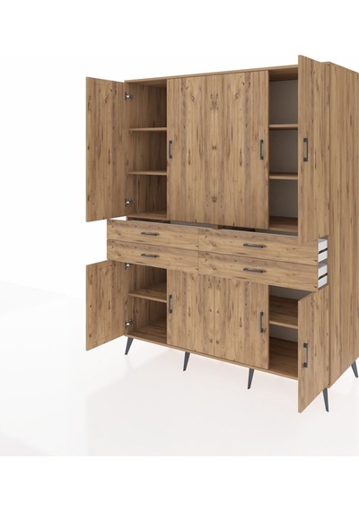 Kronos Gardrop 8 Raflı 4 Çekmeceli 8 Kapaklı 176x59x221 Çam-çam Çam Kronos Gardrop 8 Raflı 4 Çekmeceli 8 Kapaklı 176x59x221 Çam-çam Çam