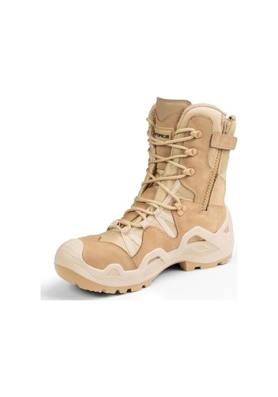 Falcon Su İtici Özellikli Bej Tactical Outdoor Fermuarlı Nubuk Bot Bej