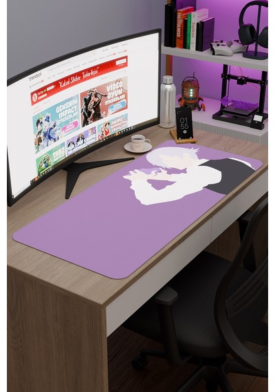Death Parade Anime V3 - 90x40 Xxl Gaming Kauçuk Kaymaz Taban Mouse Pad Fare Altlığı