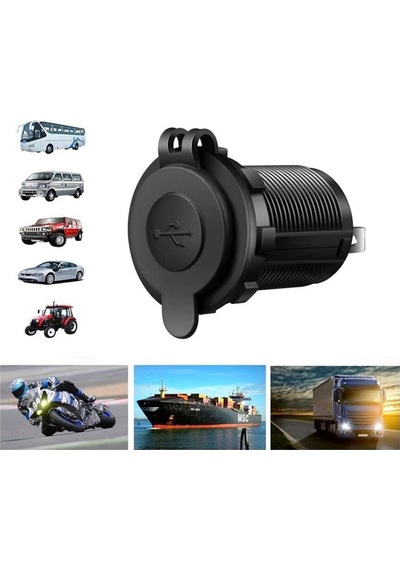 Aghbilgisayar 2 Usb Şarj Soketi Güç Çıkışı 1A - 2.1A Su Geçirmez Tekne Araba 552308270