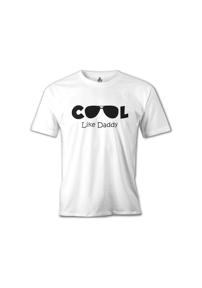 Cool Like Daddy Beyaz Erkek Tshirt