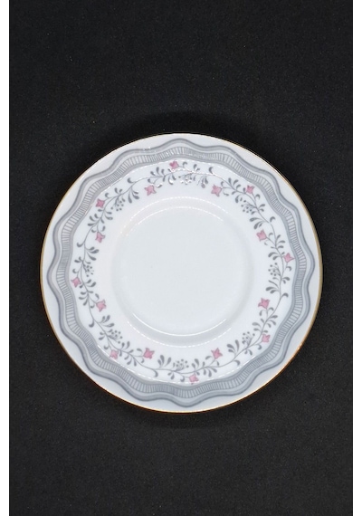 Tuscan Fine English Bone China Vintage Kahve Fincanı 2 Parça 80 Ml Gri-beyaz