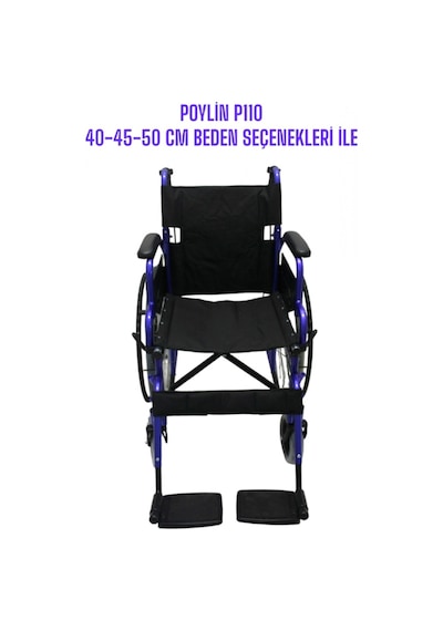Poylin P110 Manuel Tekerlekli Sandalye 50 CM