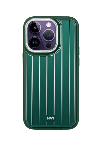 Apple Uyumlu iPhone 14 Pro Kılıf Hbc-190 Kolaj Kapak - Koyu Yeşil