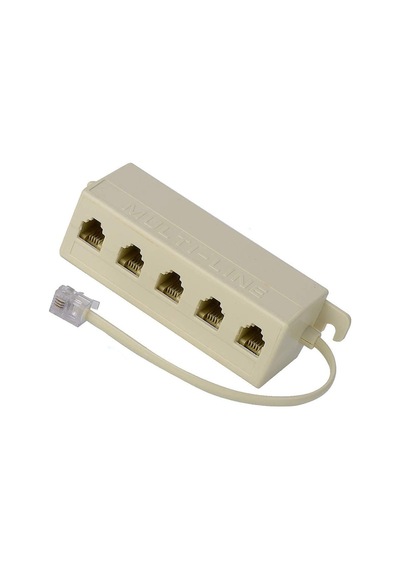 1 Giriş 5 Çıkış Kablolu RJ11 6P4C Telefon Çoklayıcı