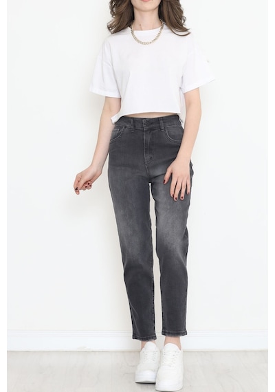 Mokashopin - Boyfriend Kot Pantolon Füme3 - 8756.1431. 001