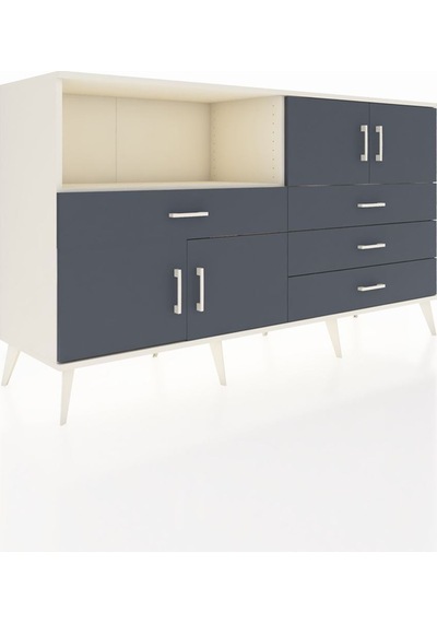 Hyperion Konsol 2 Raflı 4 Çekmeceli 4 Kapaklı 176x44x99 Aytaşı-antrasit Aytası/antrasıt - Aytası Hyperion Konsol 2 Raflı 4 Çekmeceli 4 Kapaklı 176x44x99 Aytaşı-antrasit Aytası/antrasıt - Aytası