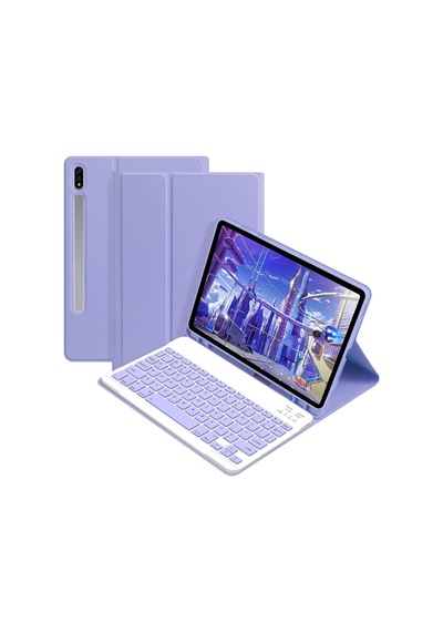 Samsung Galaxy Tab S9 Fe Plus/s10 Plus/s9 Plus12,4 İnç 12,4 İle Uyumlu Bluetooth Türkçe Q Klavy