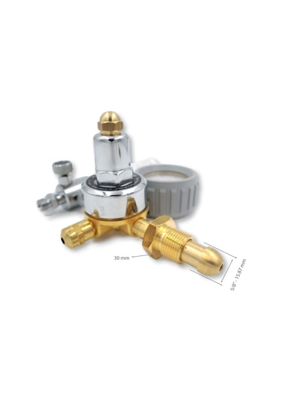 Yıldız 5440sf30 Flowmetreli Argon Basınç Düşürücü Saat 30 L/min.