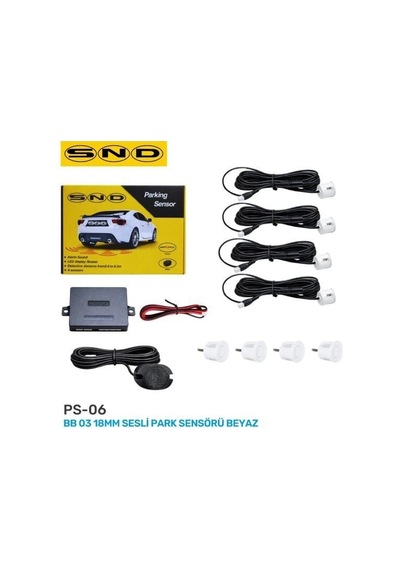 Snd Bb 03 18mm Sesli Park Sensörü Beyaz
