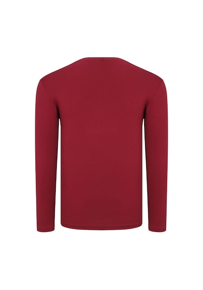 İkili Set T8587 Dewberry V Yaka Erkek Sweatshırt-bordo-antrasit Bordo-antrasit