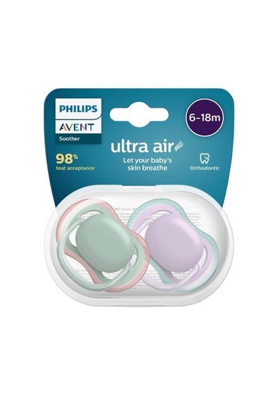 Philips Avent Ultra Air Emzik 6-18 Ay 2li Kız Scf085/16 Çok Renkli