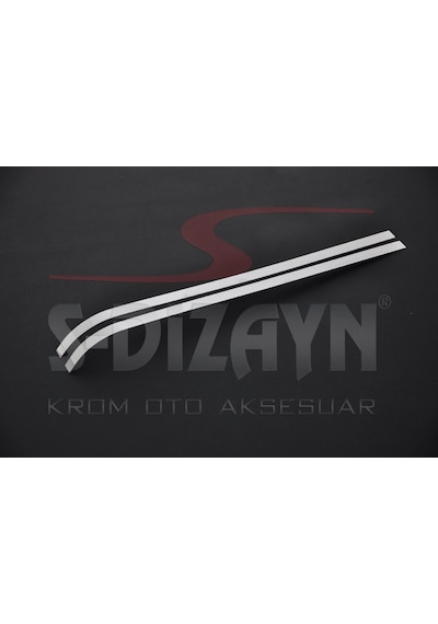 S-Dizayn Fiat Fiorino Krom Sürgülü Kapı Çıtası 2 Prç 2008 Üzeri