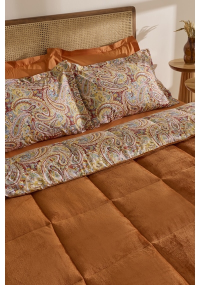Karaca Home Sahran %100 Pamuk Wellsoft Çift Kişilik Comfort Set Orange Turuncu