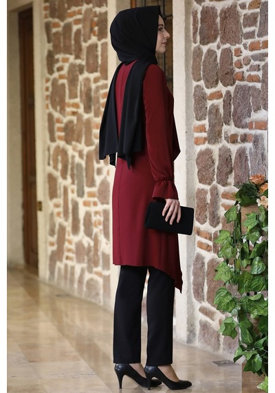 Esilanur Arya Tesettür Tunik Bordo