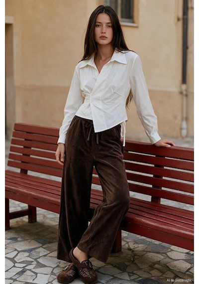 Quzu 24k71211 Pantolon Kahverengi