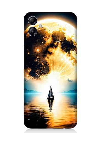Samsung Galaxy A04e Uyumlu Güneşin Ardında Umut Desenli Silikon Kılıf Çok Renkli
