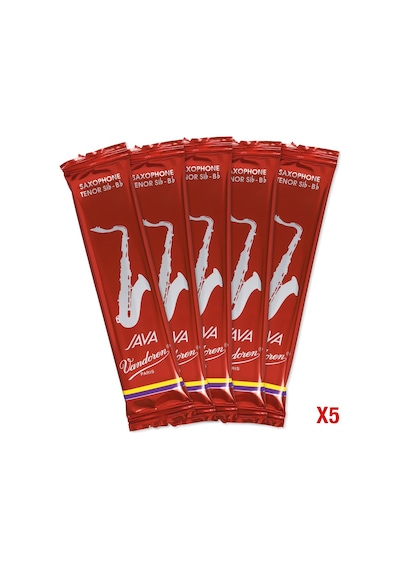 Vandoren Sr272r Java Kırmızı Kesim Tenor Saksafon Kamışları Güç 2 5'li Paket