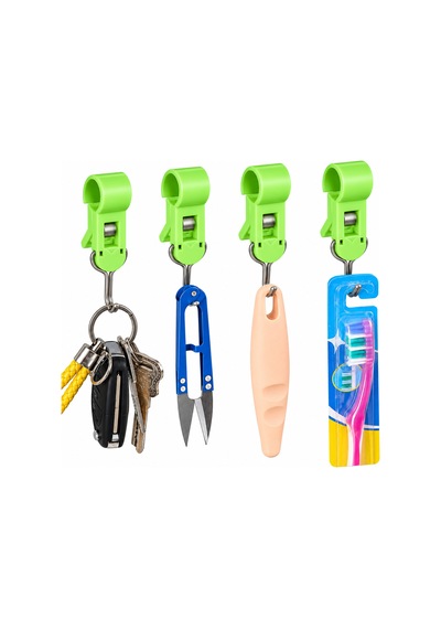 Sunup Sn-38118 Yuvarlak Kelepçe Askı 82x18x18mm 4'lü Paket Çok Renkli