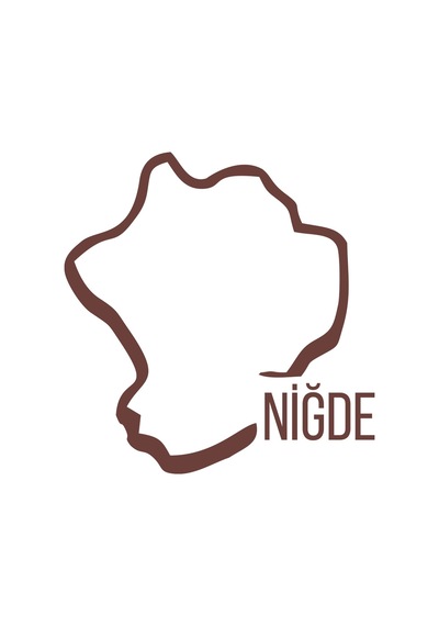 Niğde Harita Araba Sticker 17x17 Cm Kahverengi