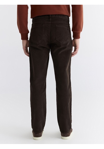Lcwaıkıkı Classic Kahverengi Standart Kalıp Kadife Erkek Chino Pantolon