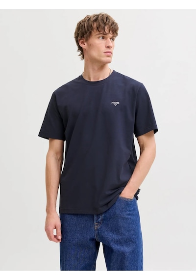 Jack & Jones Jack&jones Jprblatyler Ss Tee Erkek T-shirt 12292383 Lacivert