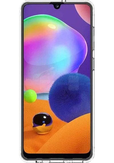 Samsung Galaxy A31 Uyumlu Şeffaf Kılıf 5 Peluş Tavşan Tasarımlı