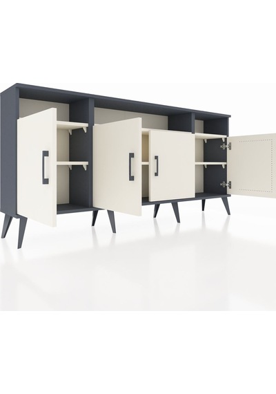 Arges Konsol 6 Raflı 4 Kapaklı 176x30x83 Antrasit-aytaşı/aytaşı Aytaşı/aytaşı Arges Konsol 6 Raflı 4 Kapaklı 176x30x83 Antrasit-aytaşı/aytaşı Aytaşı/aytaşı