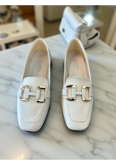 Aska Shoes Shoes Günlük Tokalı Babet 2025aska001 Bej