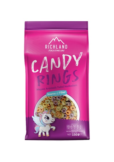 5 Adet Richland Meyve Aromalı Tahıl Halkaları 150 G