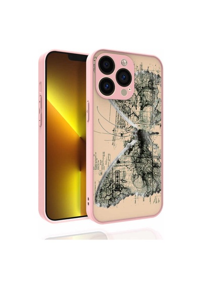 Zore İphone 13 Pro Max Uyumlu Desenli Kamera Korumalı Parlak Ogaa Nora Kılıf-no4