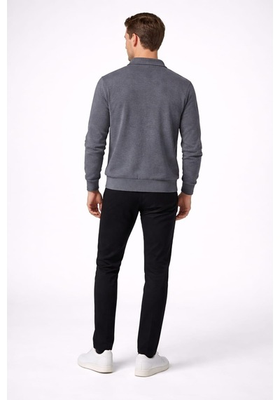 Alexandergardi Erkek Fermuarlı Sweatshirt Antrasit