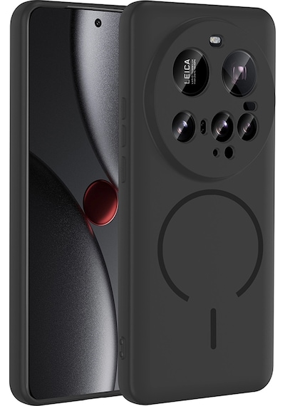 Xiaomi 15 Ultra Kılıf M-safe Şarj Özellikli Mkst Meta Kapak - Siyah Siyah